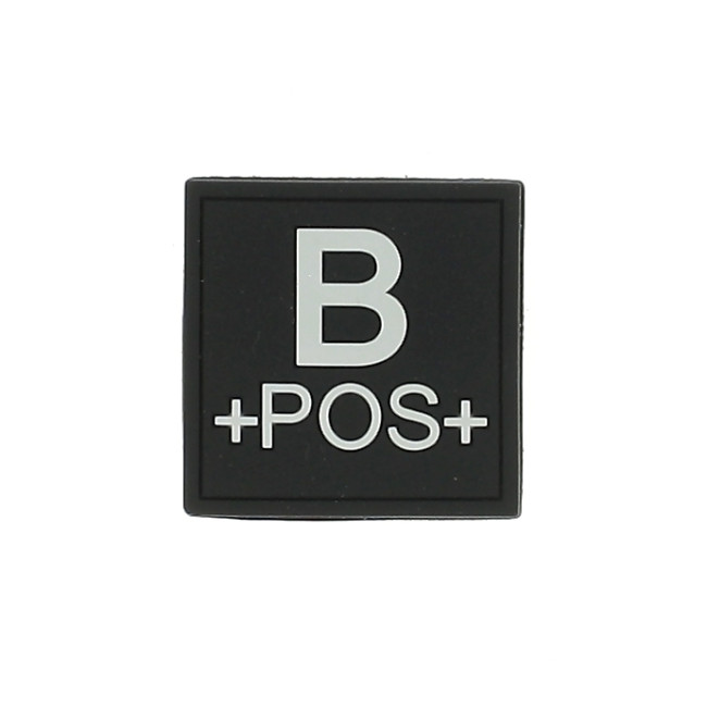 Patch siliconen B+ Zwart - Patrol