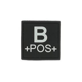 Patch siliconen B+ Zwart - Patrol