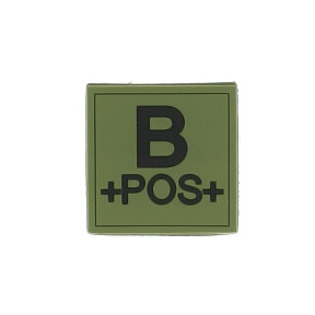 Siliconen patch B+ Legergroen - Patrol