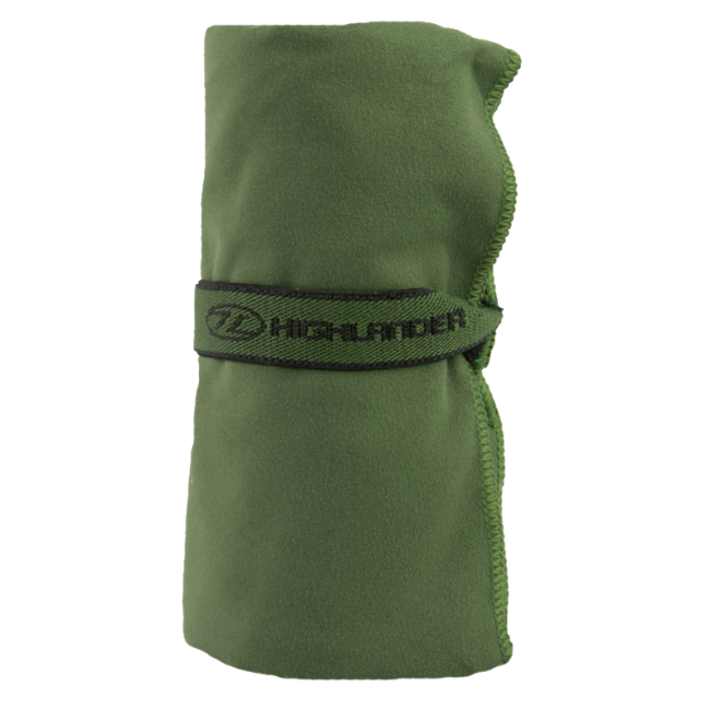Microfiber handdoek 60 x 120 cm Groen OD - Highlander