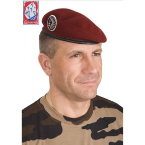 Béret commando troupes aéroportées amarante - A10 Equipment