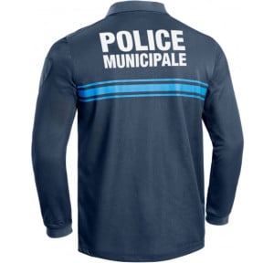 Polo Gemeentepolitie P.M. ONE lange mouwen blauw - TOE Concept