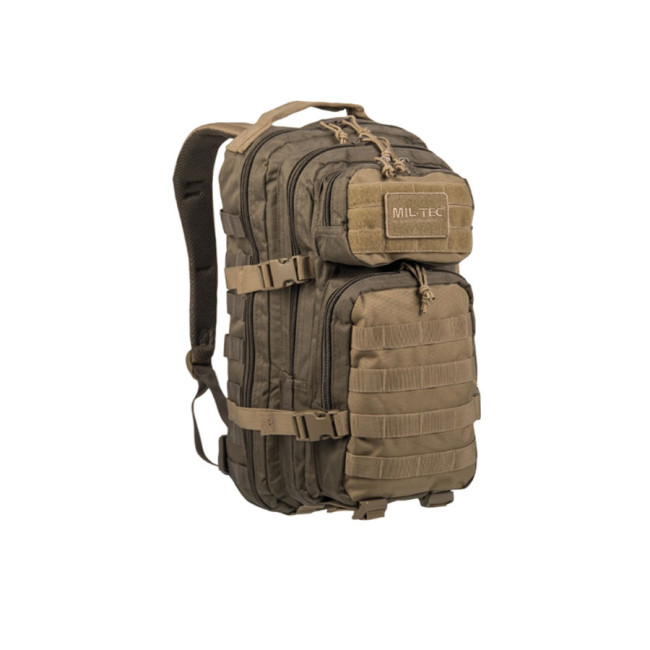 Plecak US Assault Pack SM zielony/coyote - Miltec