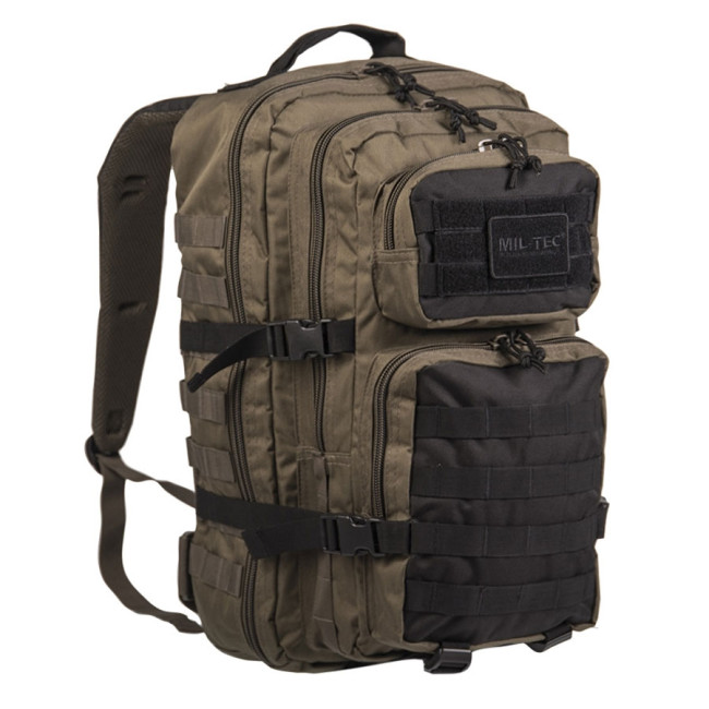 Plecak US Assault Pack LG zielony/coyote - Miltec