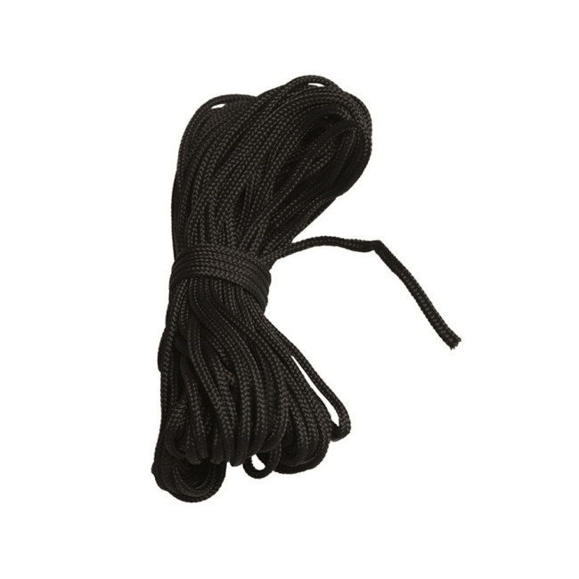 Corde multi-usage 3 mmx15 m noire - Miltec