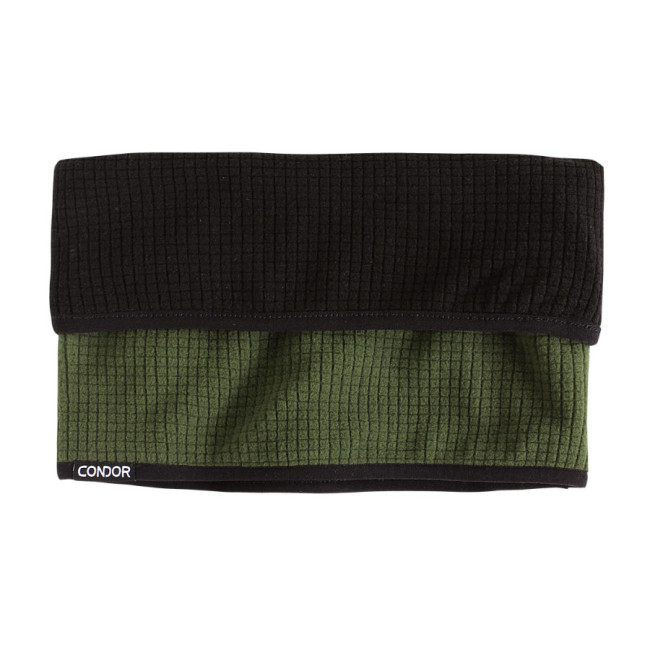 Tour de cou réversible vert olive/noir - Condor