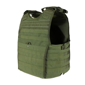 Gilet porte plaque EXO vert olive - Condor