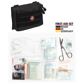 Kit de premier secours Leina Pro. de 25 pièces noir - Miltec