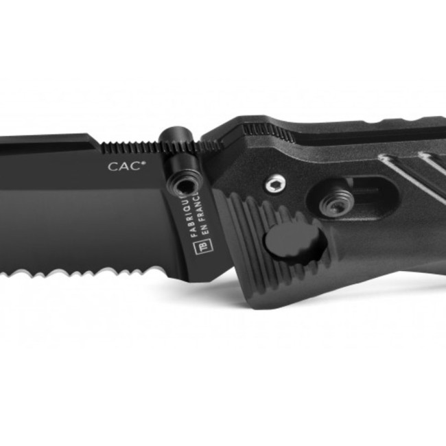 Nóż kieszonkowy Cac® serration PA6 czarny - TB Outdoor