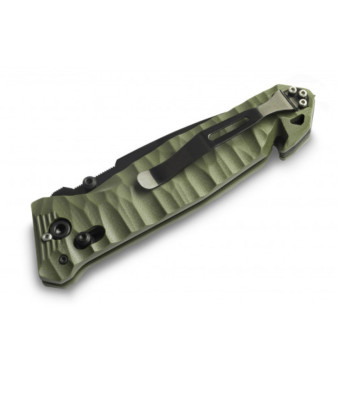 Couteau de poche Cac® S200 serration G10 vert olive - TB Outdoor