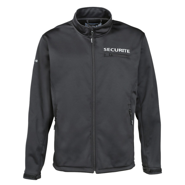 Softshell jas Wolf beveiliging zwart - CityGuard