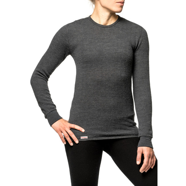 Tee-shirt manches longues Crewneck 200 gris - Woolpower