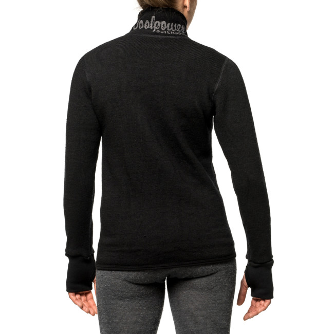 Kamizelka z zamkiem Full zip jacket 400 czarny - Woolpower