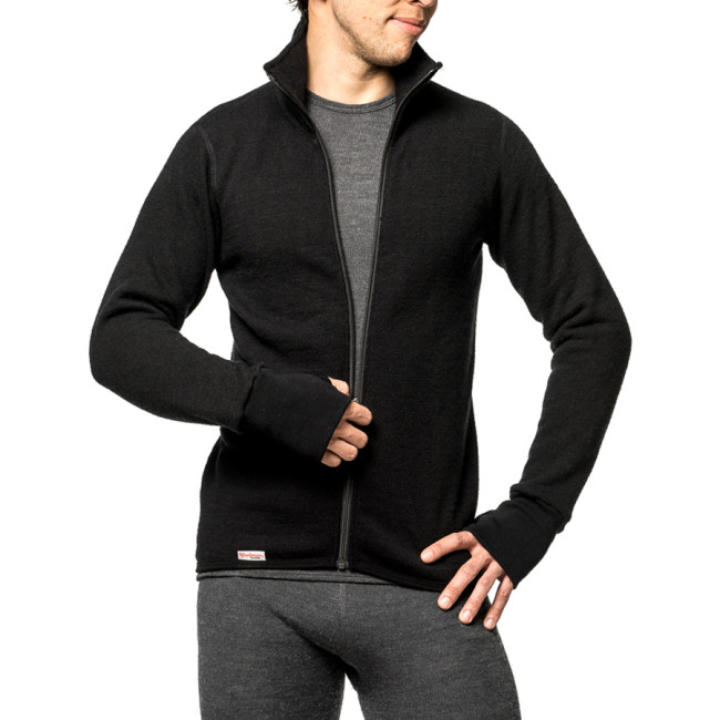 Gilet à fermeture zip Full zip jacket 400 noir - Woolpower Gilet à fermeture zip Full zip jacket 400 noir - Woolpower