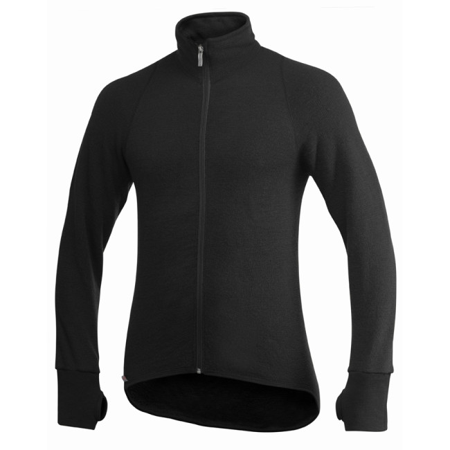 Kamizelka na zamek Full zip jacket 400 czarna - Woolpower