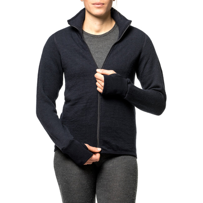Vest met rits Full zip jacket 400 donkerblauw - Woolpower