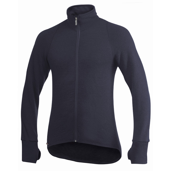 Vest met rits Full zip jacket 400 marineblauw - Woolpower