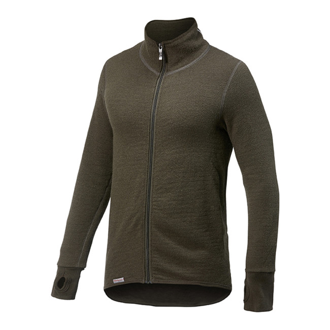 Gilet à fermeture zip Full zip jacket 400 vert de pin - Woolpower