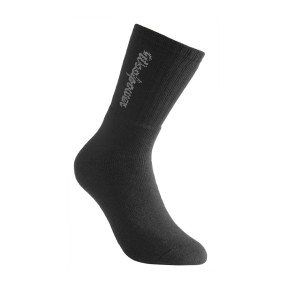 Ullfrotté 400 Socken mit schwarzem Logo - Woolpower