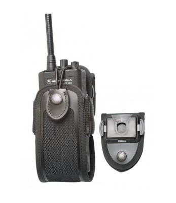 HEN--Sac radio Pochette de sac de support de ceinture de bandoulière en  Nylon Portable pour gps talkie-walkie Noir
