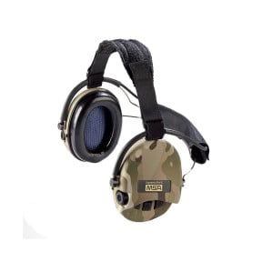 Casque anti-bruit avec serre-nuque en tissu noir Suprême Pro-X (SNR : 24db) - Camo - MSA Sordin