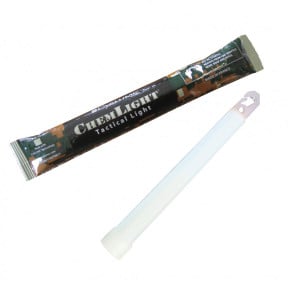 Lichtstaaf Chemlight 15 cm - 8 uur - wit - Cyalume