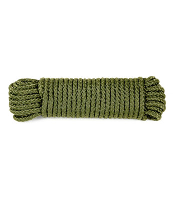 Drisse corde 9 mm - longueur 15 m vert olive - TOE Concept