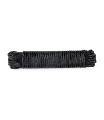 Drisse corde 7 mm - longueur 15 m noir - TOE Concept