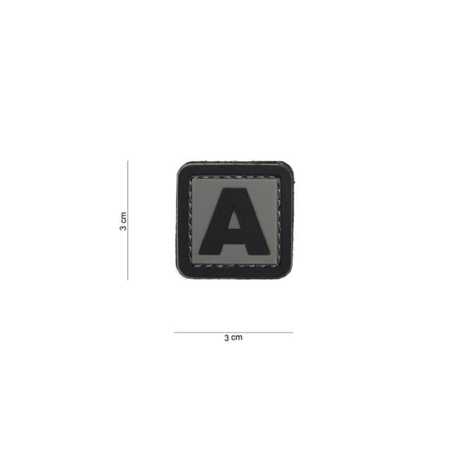 Patch 3D en PVC lettre A - Van OS Imports B.V.