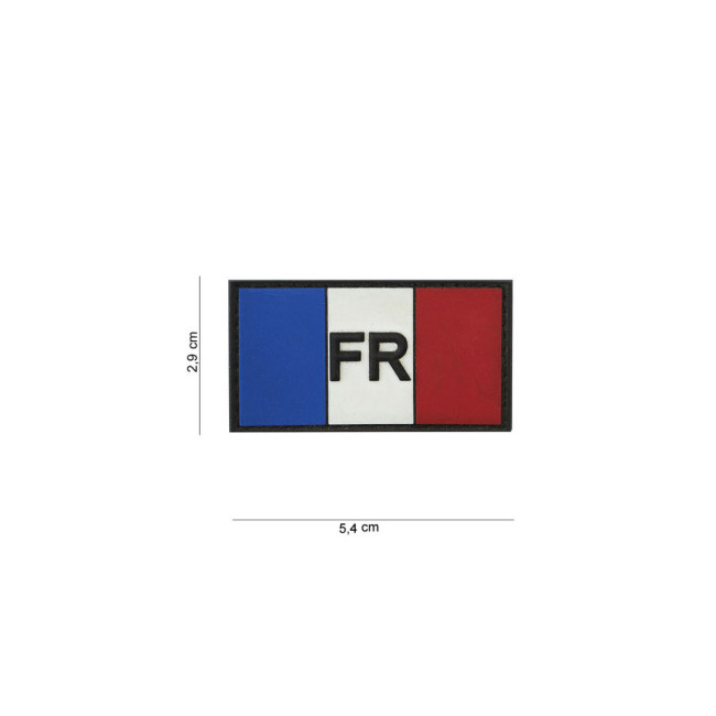3D PVC-Patch: kleine französische Flagge - Van OS Imports B.V.