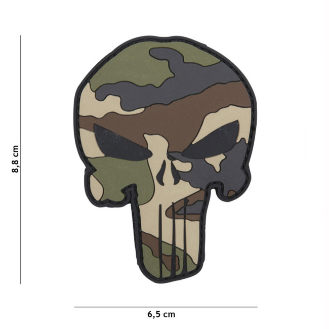 Patch 3D Punisher Camo français en PVC - 101 Inc