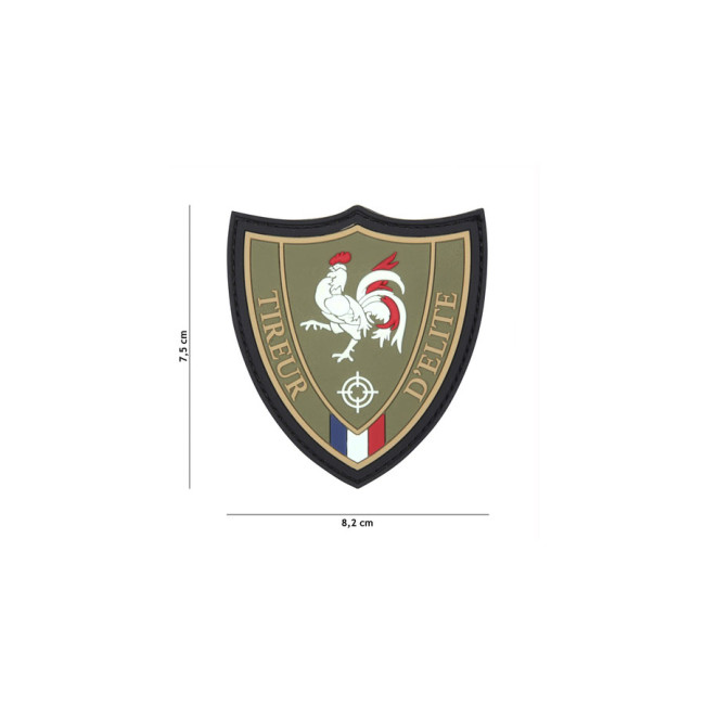 3D sniper patch in PVC - groen - 101 Inc