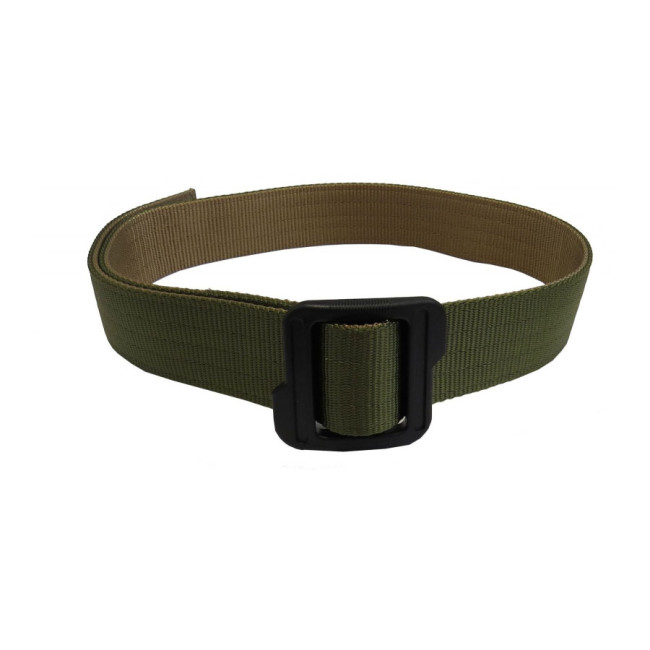 Ceinture réversible vert olive/coyote