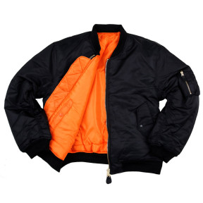 Veste bomber aviation MA-1 noir - Fostex Garments