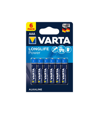 Lot de 6 piles AAA Longlife power - Varta
