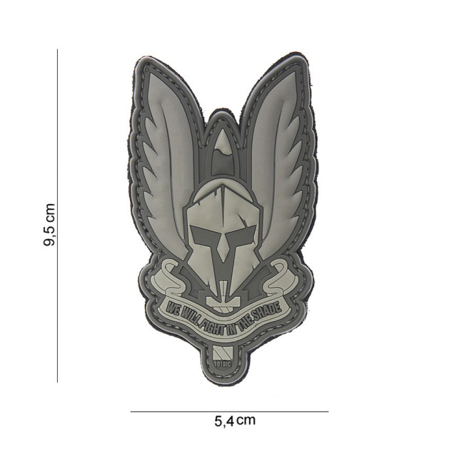 Patch 3D Spartan gris en PVC - 101 Inc Patch 3D Spartan gris en PVC - 101 Inc