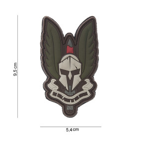 3D Spartan patch grijs/groen in PVC - 101 Inc