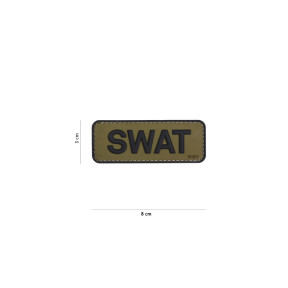 3D PVC-Patch "SWAT" grün/schwarz - 101 Inc