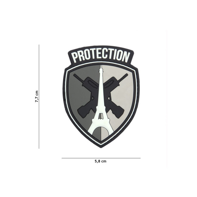 Patch blason protection en PVC gris - 101 Inc Patch blason protection en PVC gris - 101 Inc