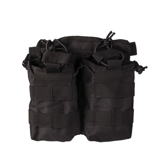 MOLLE Doppel-Magazintasche Open Top schwarz - Miltec