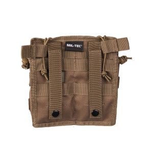 Dubbele magazijnhouder MOLLE Open Top coyote - Miltec