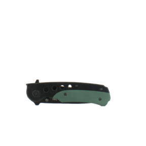 Couteau pliant One-Hand noir/vert olive - Miltec