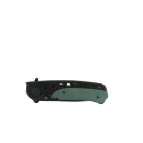 Couteau pliant One-Hand noir/vert olive - Miltec