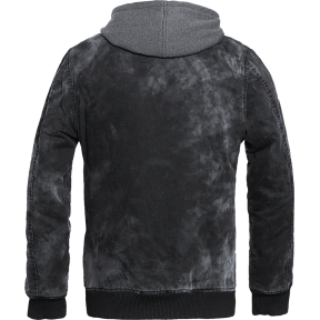Brandit Dayton Hoodie Sweatjacke in verwaschenem Schwarz