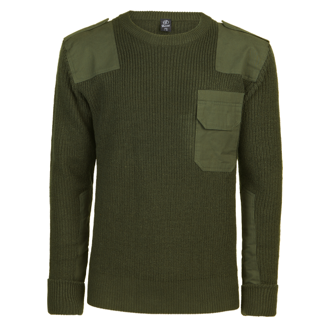 Pull ronde hals BW groen - Brandit