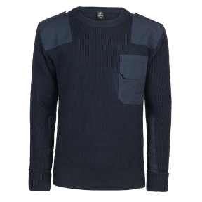 Pull col rond BW Bleu Marine - Brandit