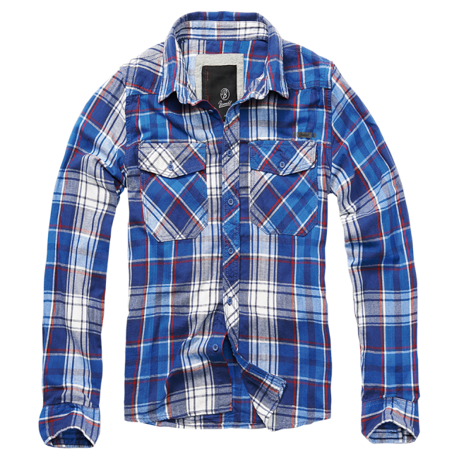 Flanellen Geruit Overhemd Blauw - Brandit