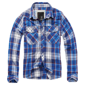 Flanellen Geruit Overhemd Blauw - Brandit