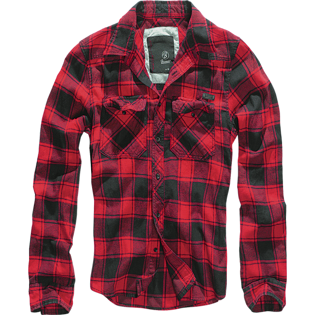 Chemise Flanelle à Carreaux Rouge & Noir - Brandit