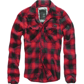 Chemise Flanelle à Carreaux Rouge & Noir - Brandit